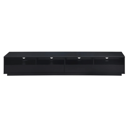 Front view of black Tauris Suave 2200 TV Cabinet