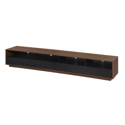 Front angle view of dark oak Tauris Suave 2200 TV Cabinet