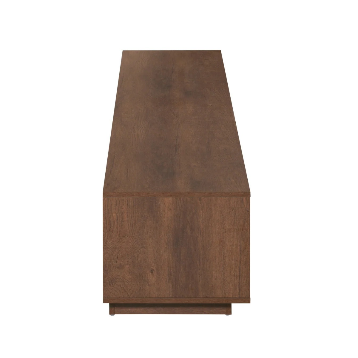 Side view of dark oak Tauris Suave 2200 TV Cabinet