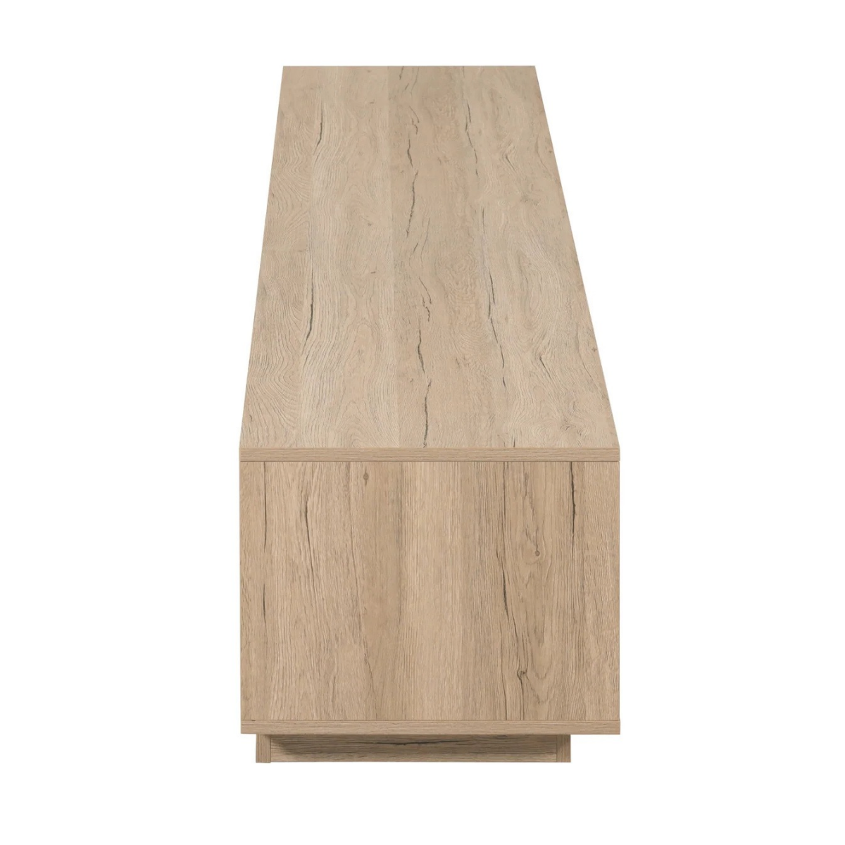 Side view of Tauris Suave 2200 TV Cabinet in oak finish