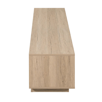 Side view of Tauris Suave 2200 TV Cabinet in oak finish