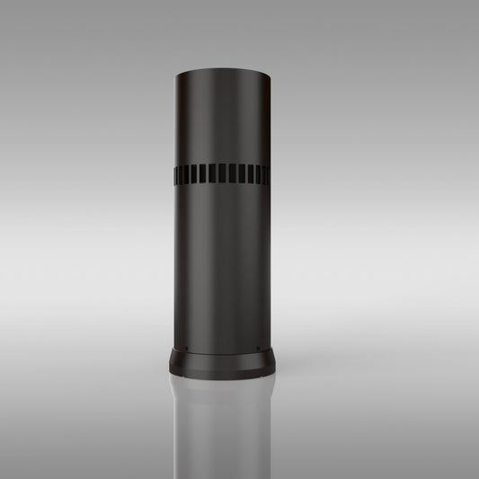 Theory Audio Design ic6 Bollard Housing on grey background