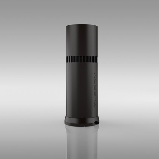 Theory Audio Design ic6 Bollard Landscape Speaker on grey background