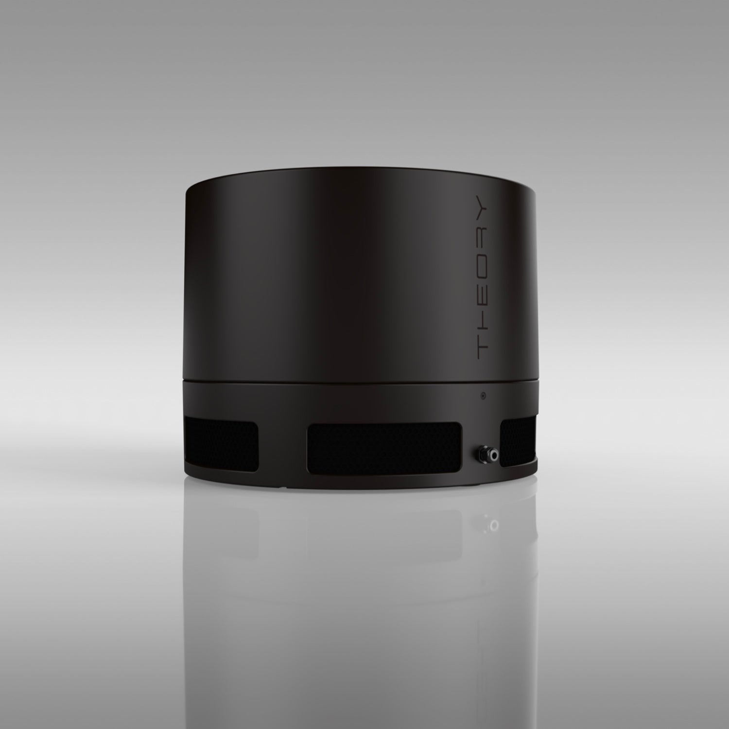 Theory Audio Design iws12 Bollard Housing on grey background