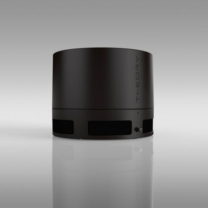 Theory Audio Design iws12 Bollard Housing on grey background