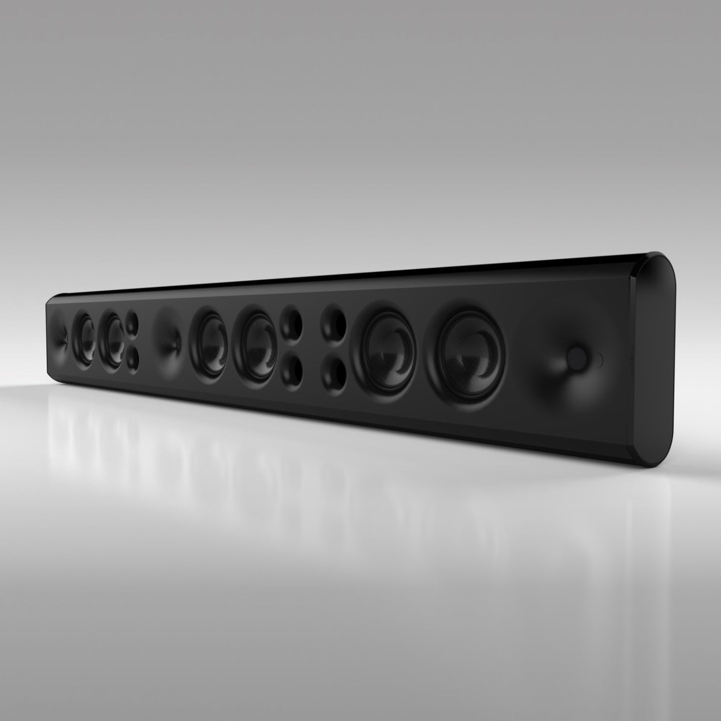 Theory Audio Design sb65 3-Channel Passive Soundbar - Grey background