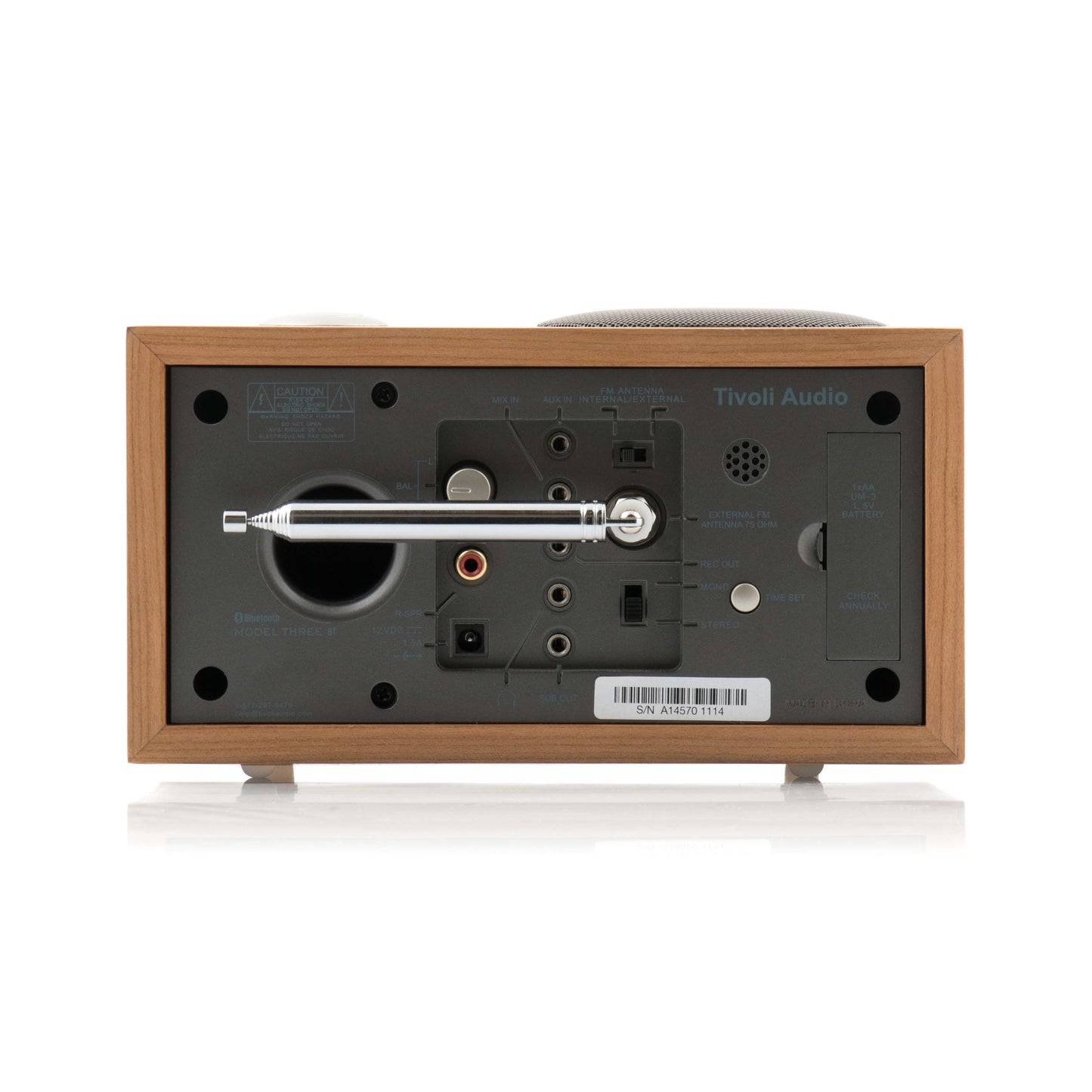 Tivoli Audio Model Three BT Cherry Taupe - Rear