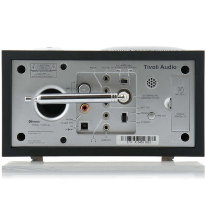 Tivoli Audio Model Three BT Black Silver- Rear