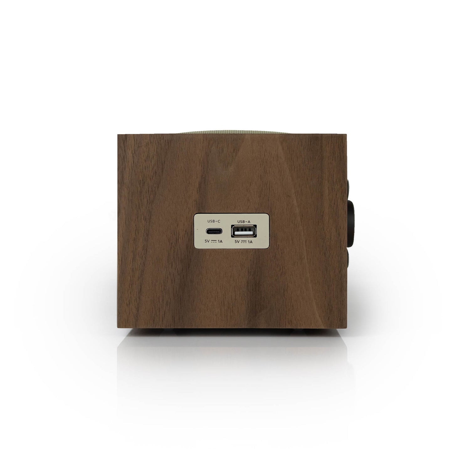 Side view of Tivoli Audio Model Three BT with USB-C