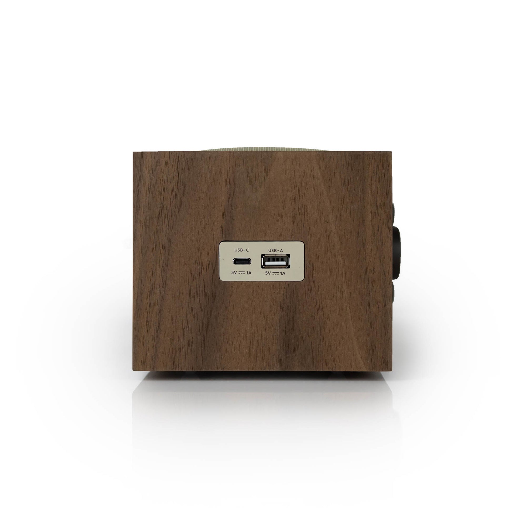 Side view of Tivoli Audio Model Three BT with USB-C