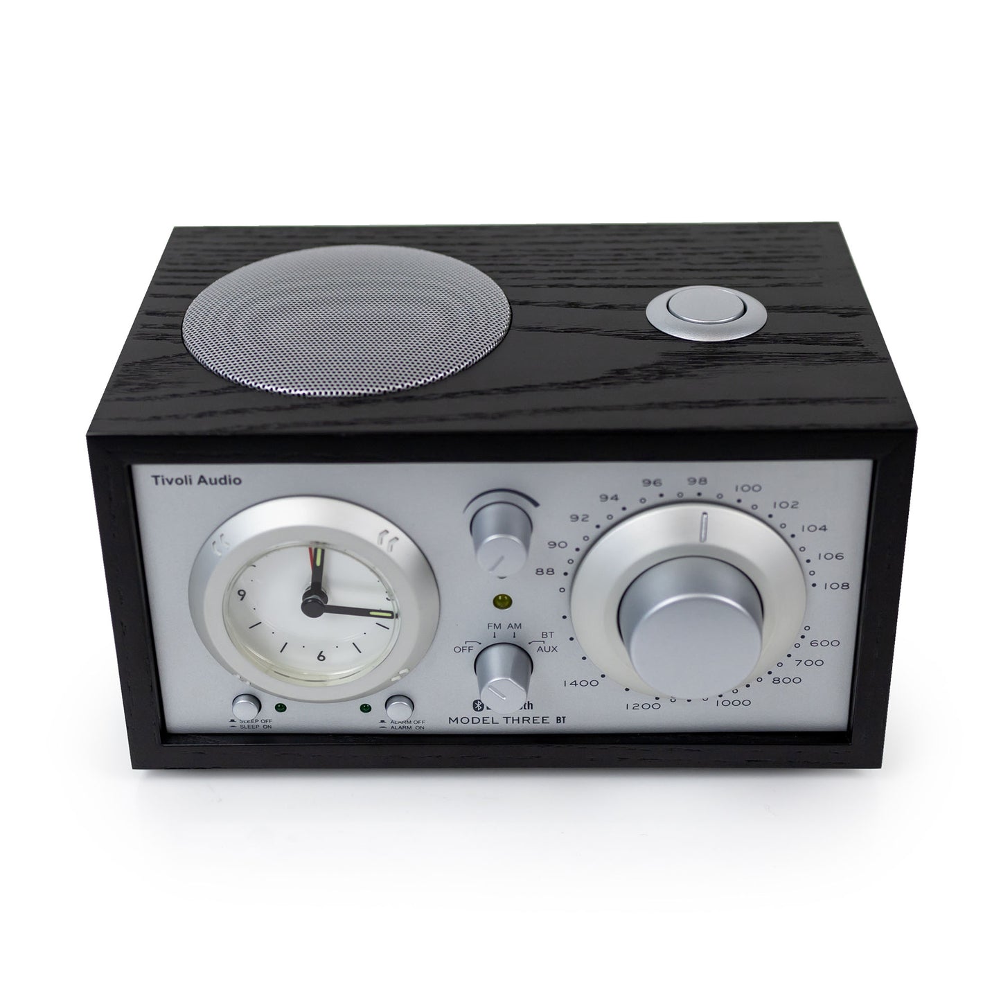 Top view of Tivoli Audio Model Three BT with USB-C in black
