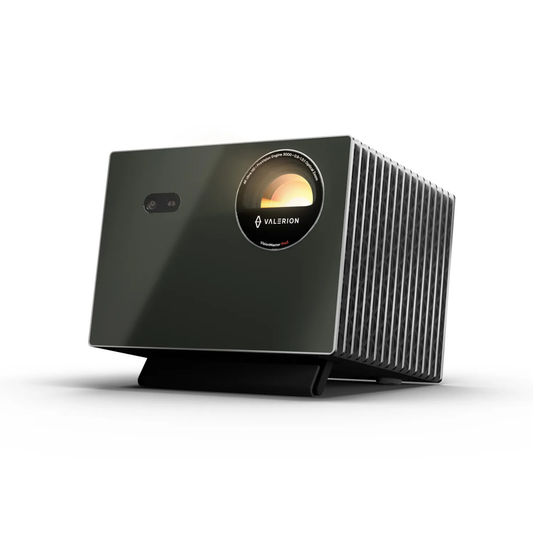 Valerion VisionMaster Pro2 4K RGB Triple Laser Projector on white background