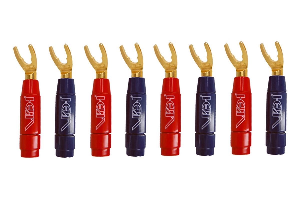 van den Hul Berri Bus 8.3 Speaker Cable Connectors - Spade type.