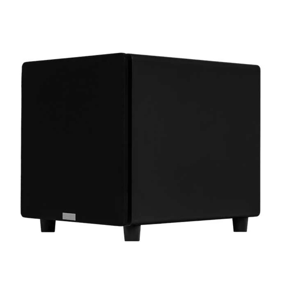 Black Velodyne Impact X 12 Subwoofer on white background