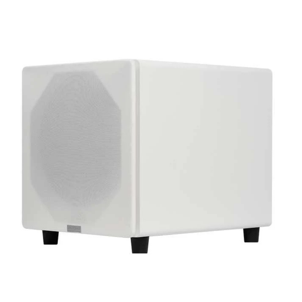 White Velodyne Impact X 12 Subwoofer on white background