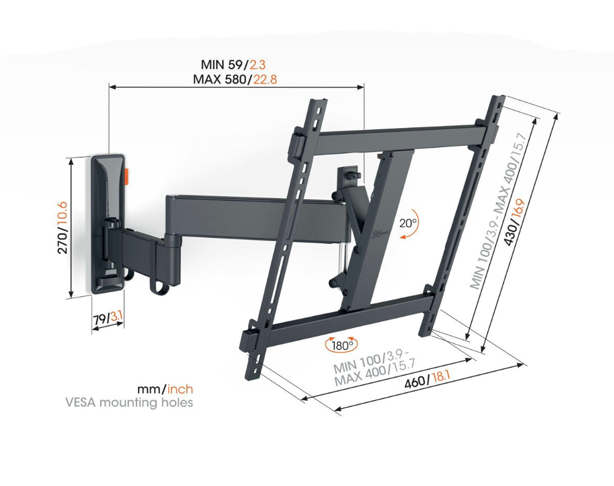 Vogel's TVM 3445 Full Motion TV Wall Mount