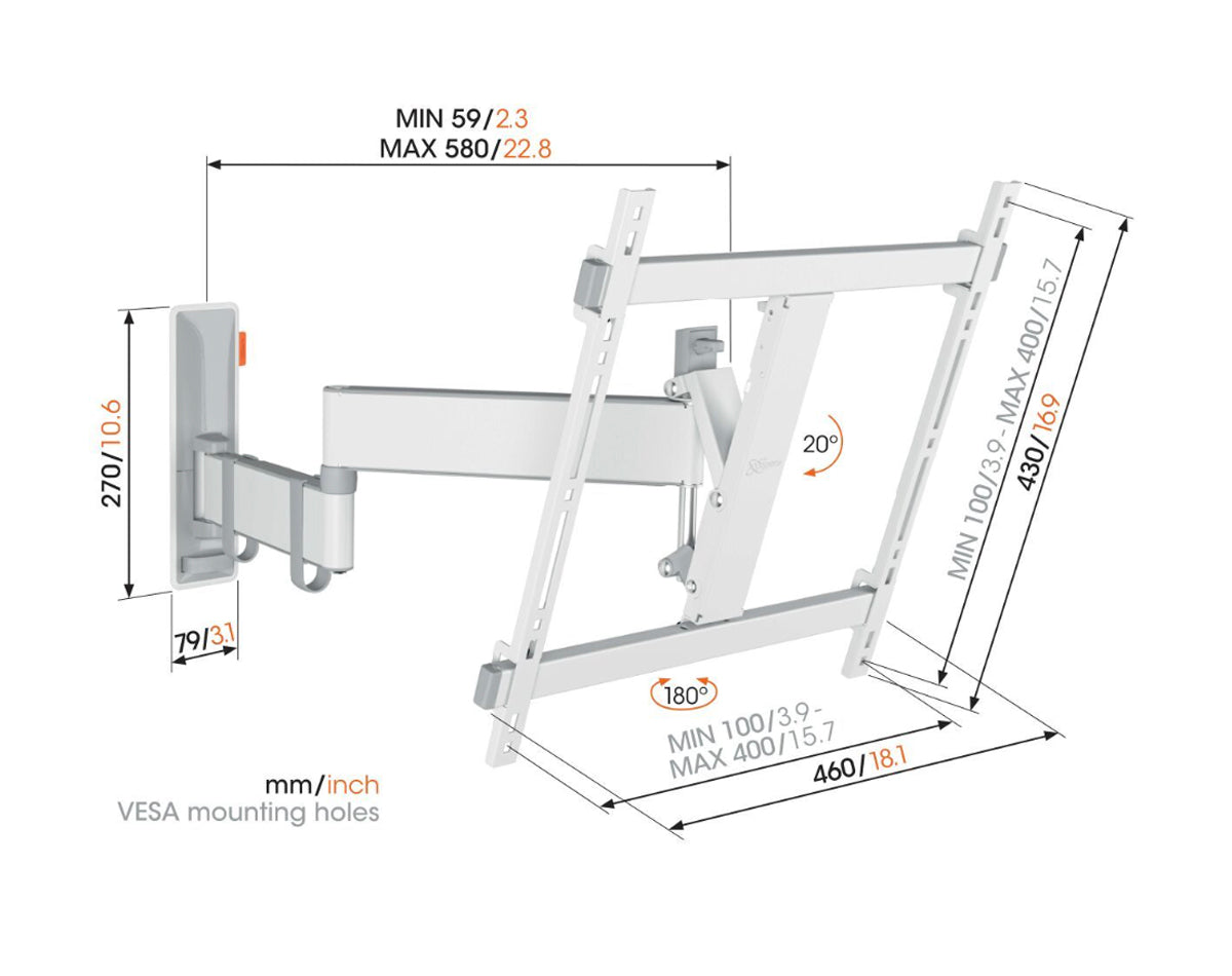 Vogel's TVM 3445 Full Motion TV Wall Mount