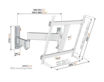 Vogel's TVM 3445 Full Motion TV Wall Mount