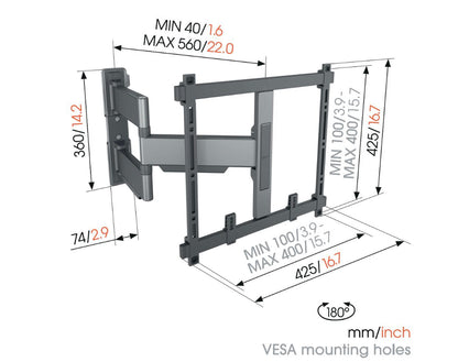 Vogel's TVM 5445 Full Motion TV Wall Mount