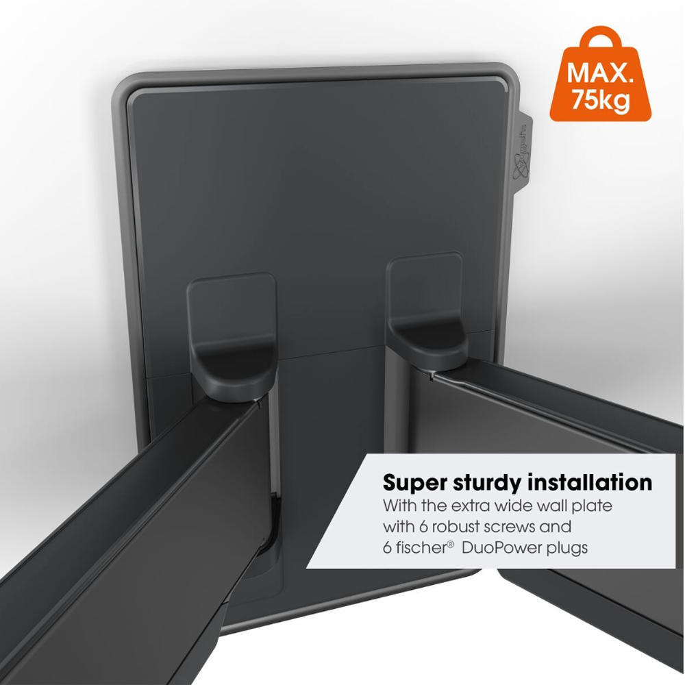 Vogel's TVM 5855 Full Motion TV Wall Mount - Sturdy Design