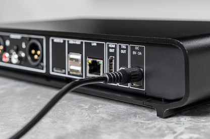 Close up of rear panel of the Volumio Primo V3 Streaming DAC