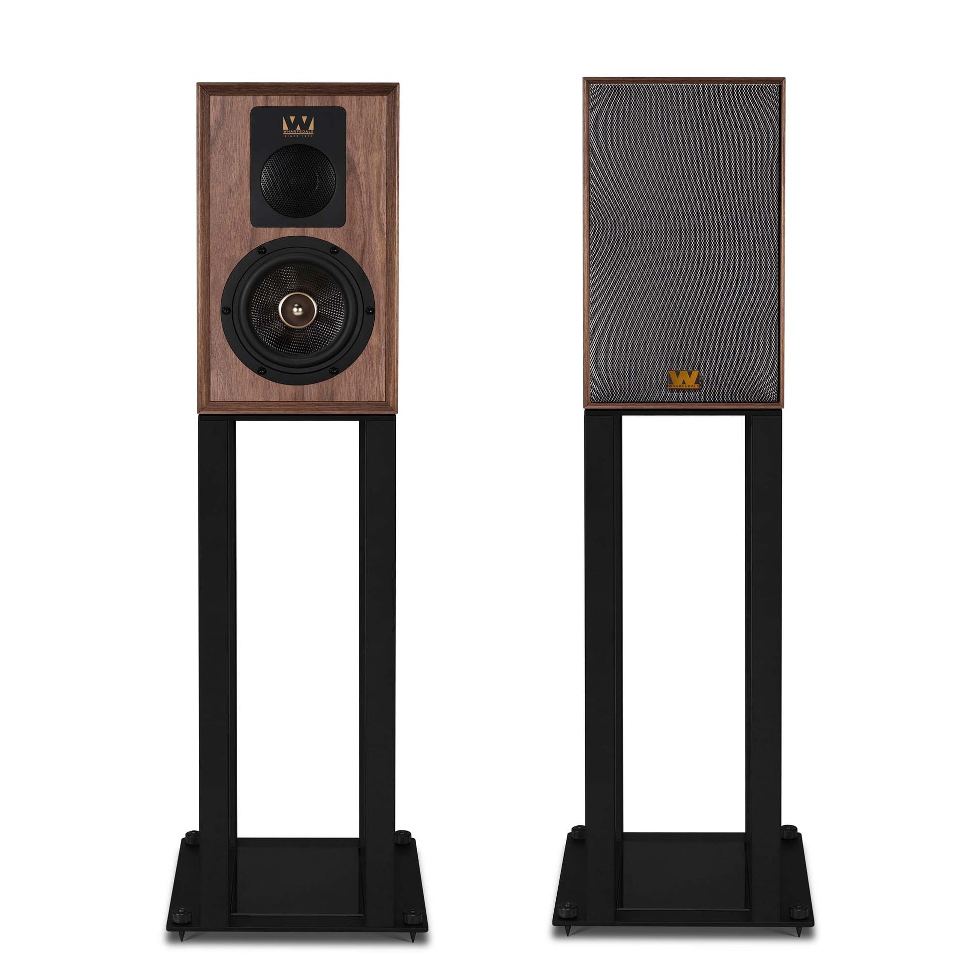 Wharfedale Aston Speakers on white background - front view