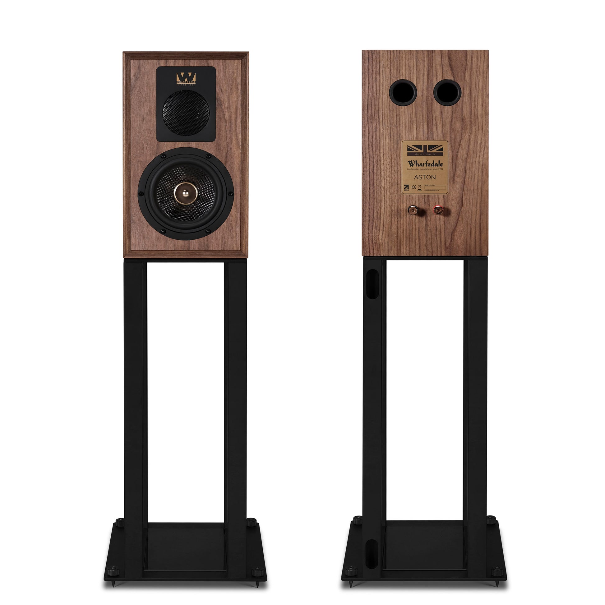 Wharfedale Aston Speakers - Front and Rear view