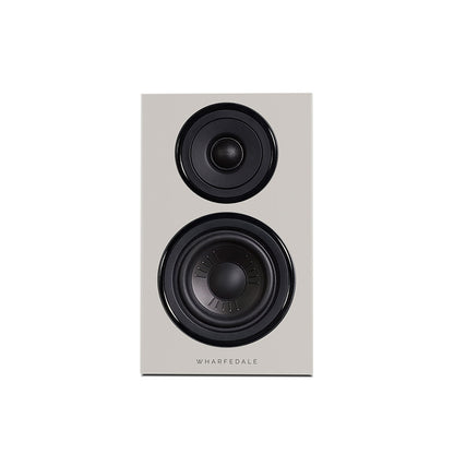Front view of Wharfedale Diamond 12.0i Speaker in stone grey