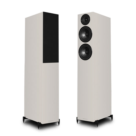 Pair of Wharfedale Diamond 12.4i Speakers in stone grey