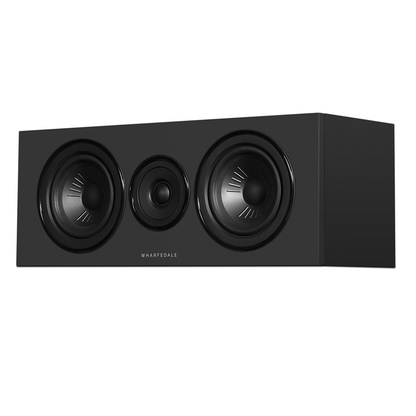 Black Wharfedale Diamond 12.Ci Centre Speaker with grille off
