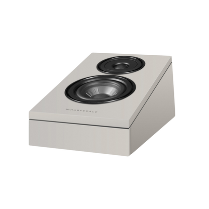 Stone Grey Wharfedale Diamond 12.3Di Surround Speaker on white background