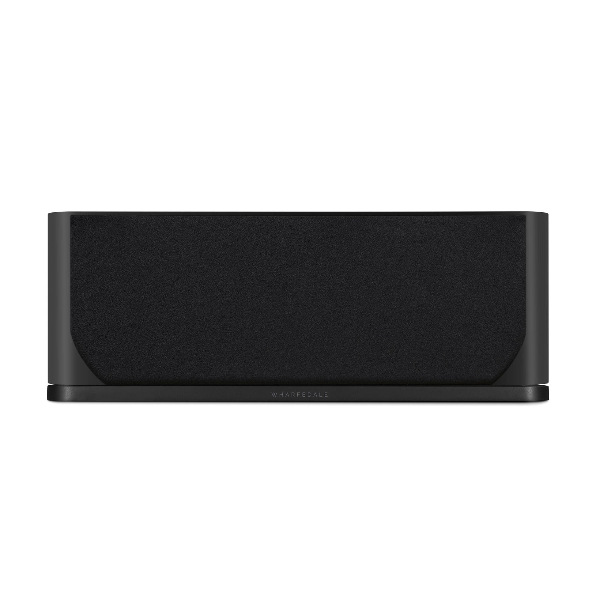 Wharfedale EVO5.C Centre Speaker in black front view with grille on