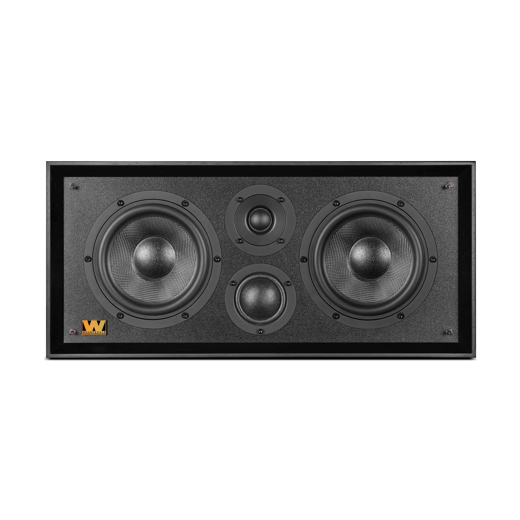 Front view of black Wharfedale Heritage Centre Loudspeaker