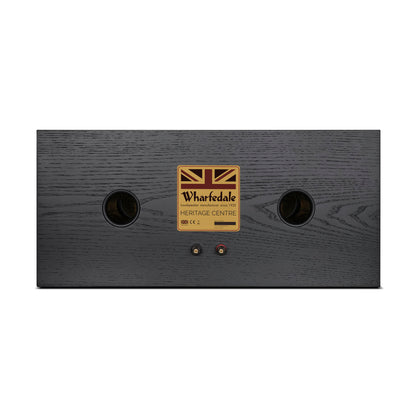 Back view of black Wharfedale Heritage Centre Loudspeaker