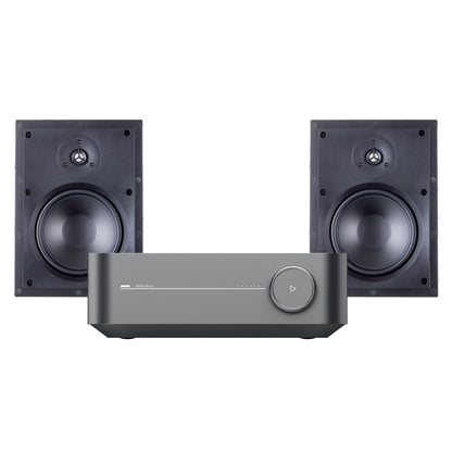 WiiM Amp Paradigm In-Wall TV Streaming System