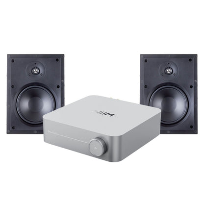 WiiM Amp Paradigm In-Wall TV Streaming System
