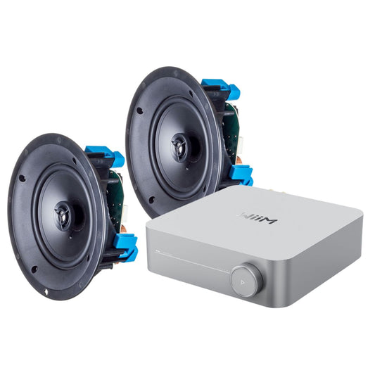 WiiM Amp Paradigm In-Ceiling TV Streaming System