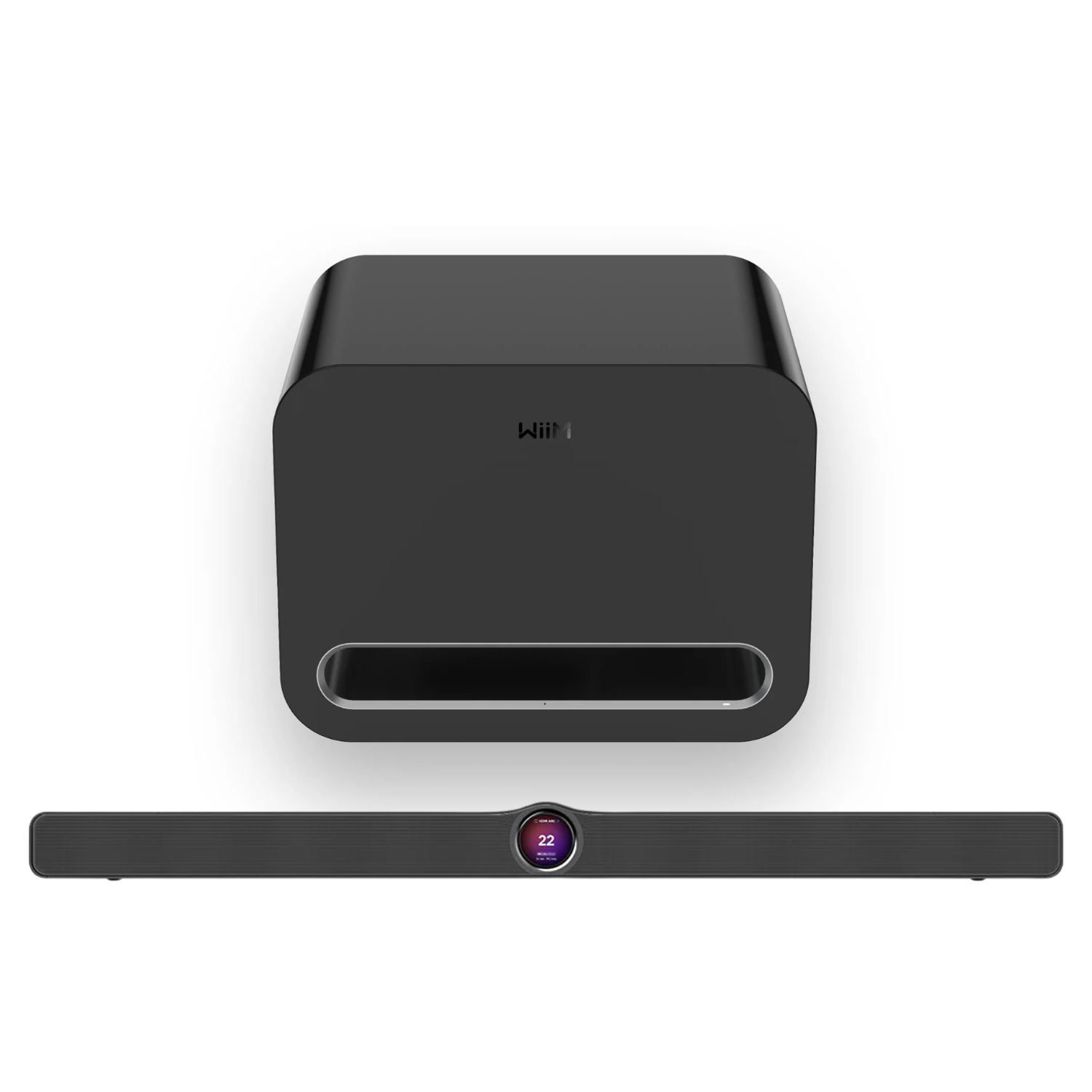 WiiM Bar & Sub Combo in matte black