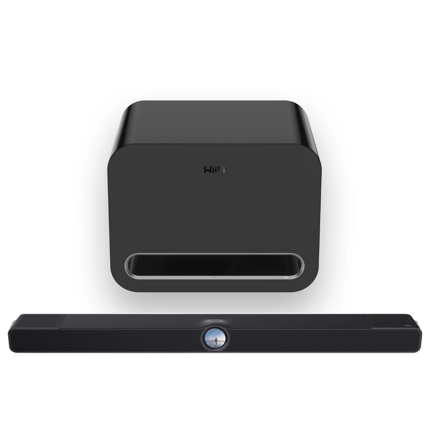 WiiM Bar & Sub Combo in gloss black