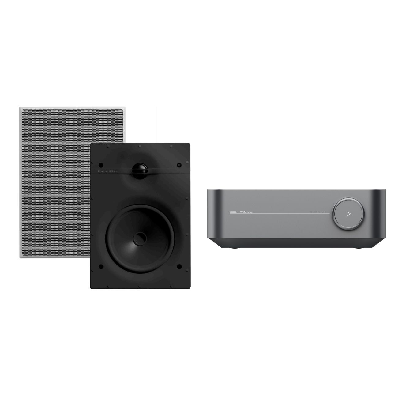 WiiM Amp B&W In-Wall TV Streaming System