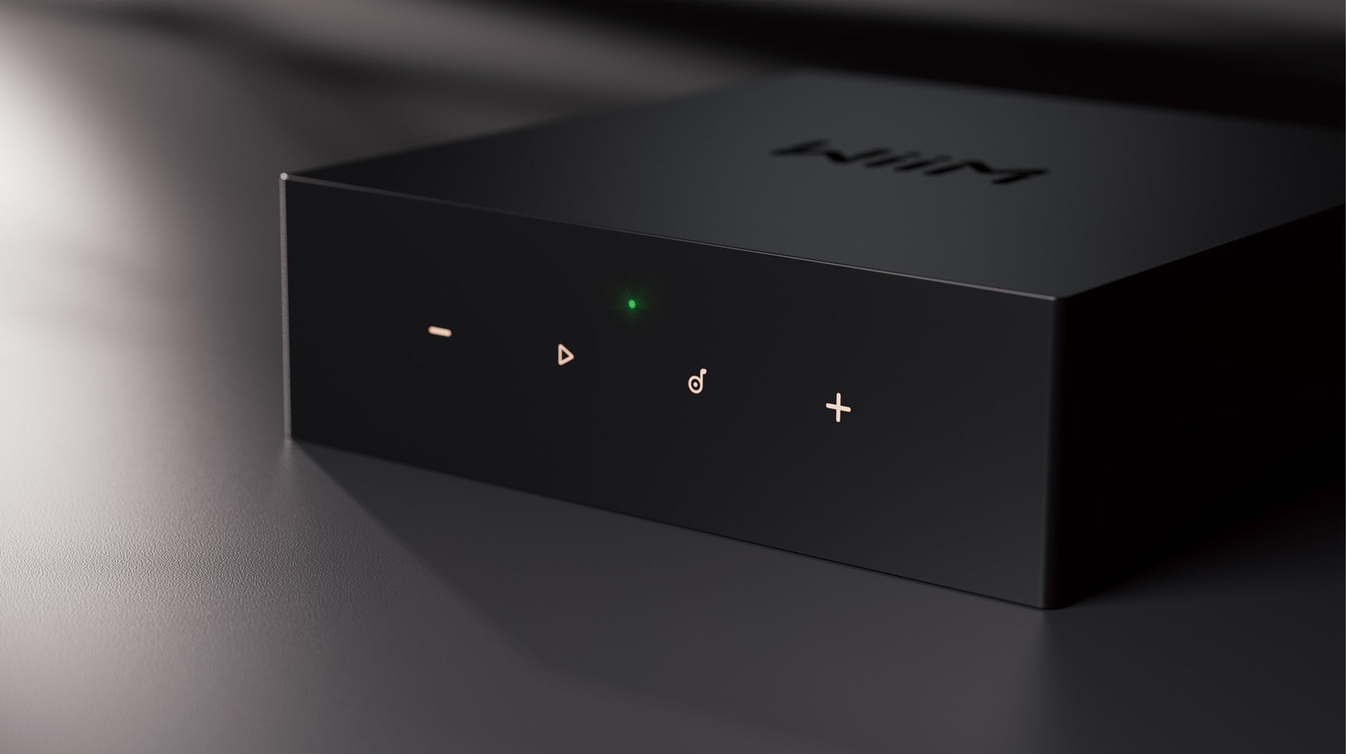 WiiM CI MOD S Custom Install Network Music Player - Front Angle