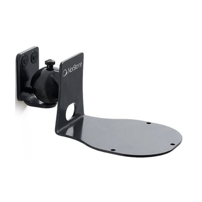 Black WiiM Sound Smart Speaker Wall Mount by Norstone on white background