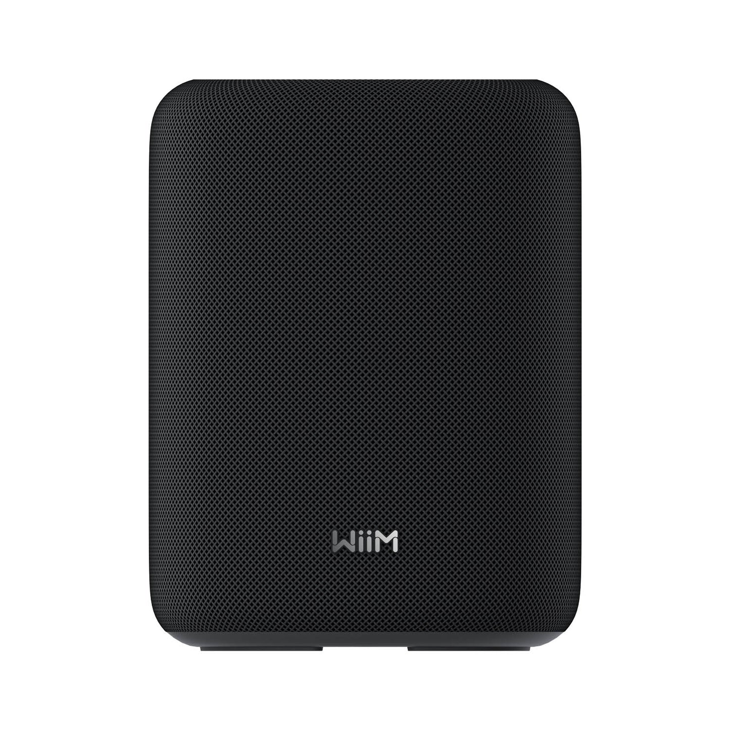 Front view of WiiM Sound Lite Smart Speaker in black