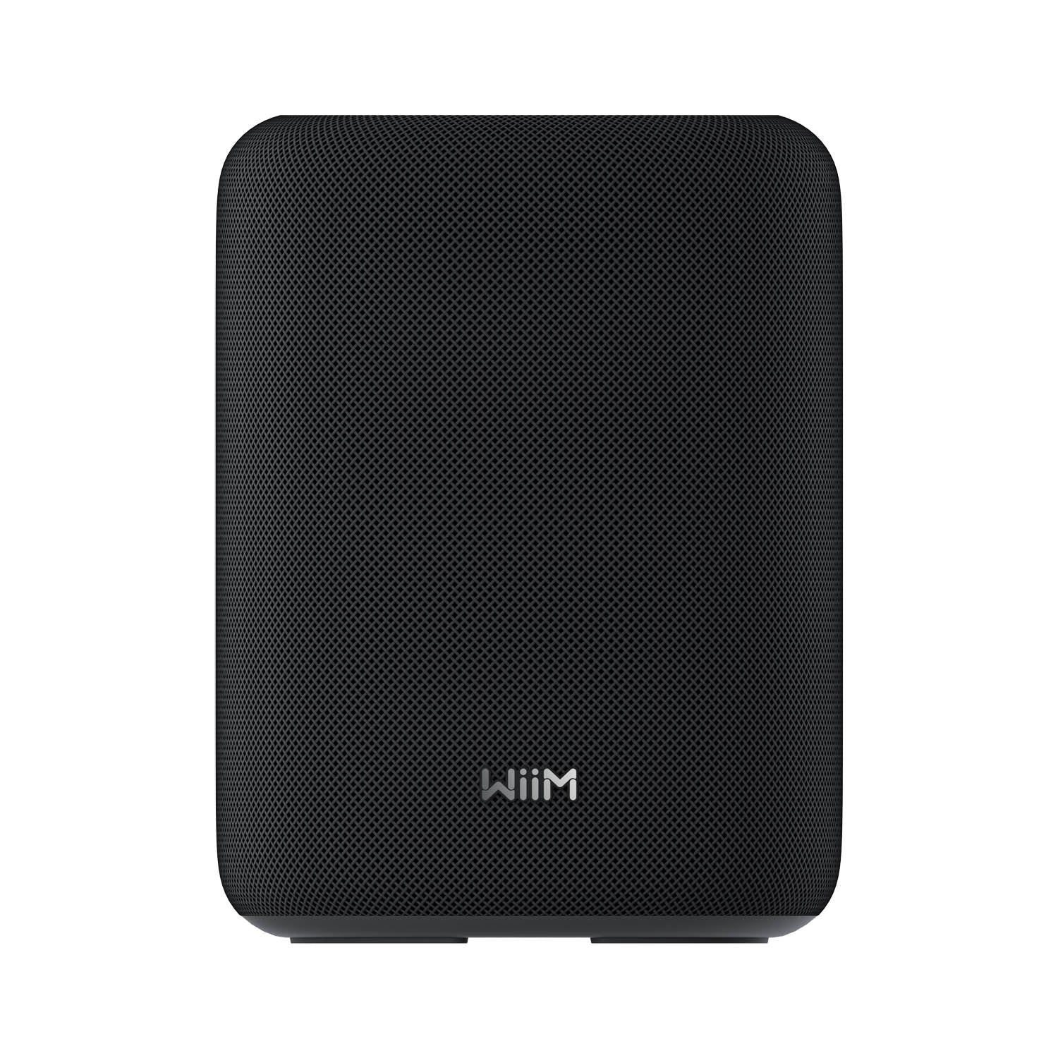 Front view of WiiM Sound Lite Smart Speaker in black