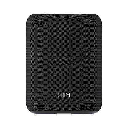 Front view of WiiM Sound Lite Smart Speaker in black