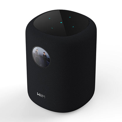 Top angle view of WiiM Sound Smart Speaker in black