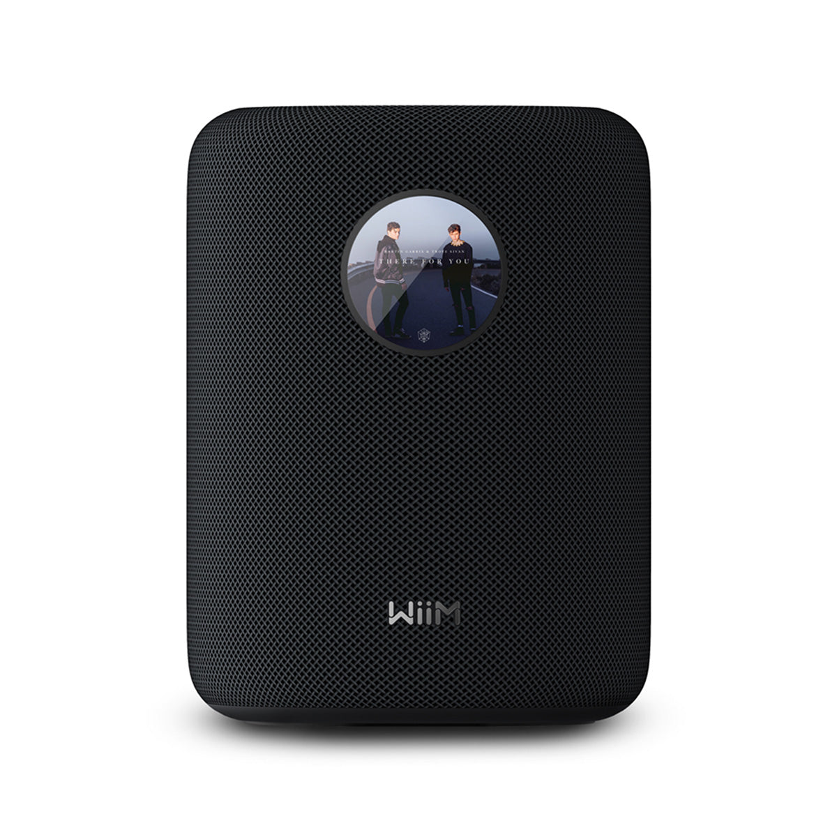 Front view of WiiM Sound Smart Speaker in black