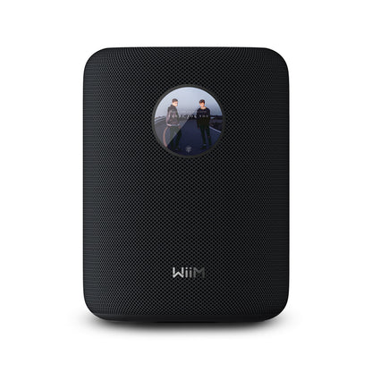 Front view of WiiM Sound Smart Speaker in black