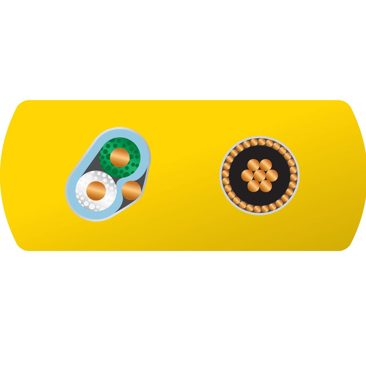 WireWorld Chroma 8 2.0 USB Type A To USB Type B Data Cable - Cross section