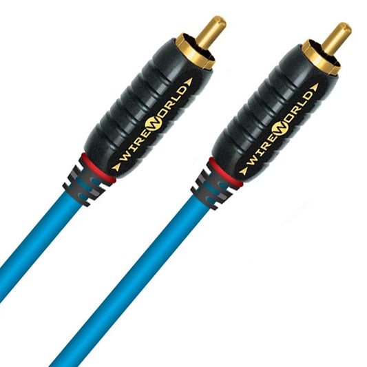 Wireworld Stream 8 RCA to RCA Cable - Includes 24K Gold Plated RCA Plugs